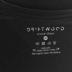 2 x T-Shirt Basic - Bio-Baumwolle - schwarz - O - Ausschnitt from The Driftwood Tales