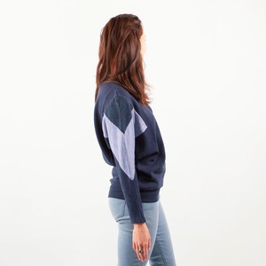 Sweatshirt - AMY - gemaakt van 4 verschillende gerecyclede stoffen: blauw, blauw, denim from The Driftwood Tales