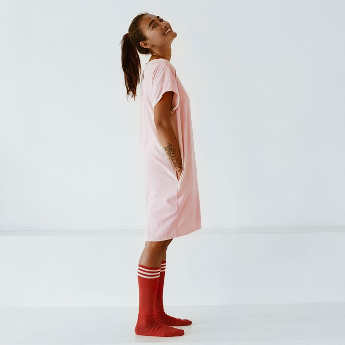 Kleid – recycelte Leinenmischung – Rosa from The Driftwood Tales