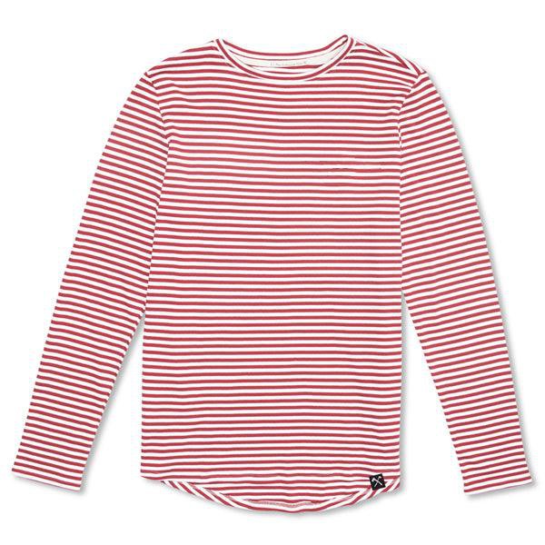 Langarm-T-Shirt – Bio-Baumwolle – gestreift – Rot/Weiß und Blau/Weiß from The Driftwood Tales