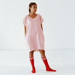 Kleid – recycelte Leinenmischung – Rosa from The Driftwood Tales
