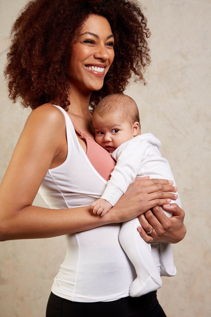 EcoVero™ Under Bust Nursing Vest White from Tilbea London