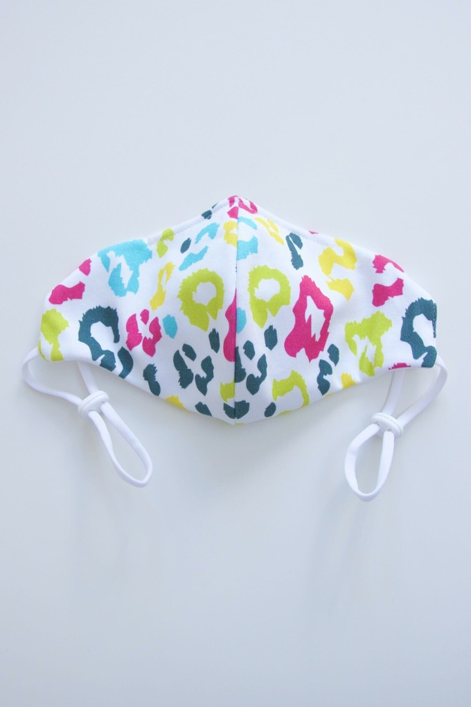 Rainbow Leopard Print Cool Face Covering from Tilbea London