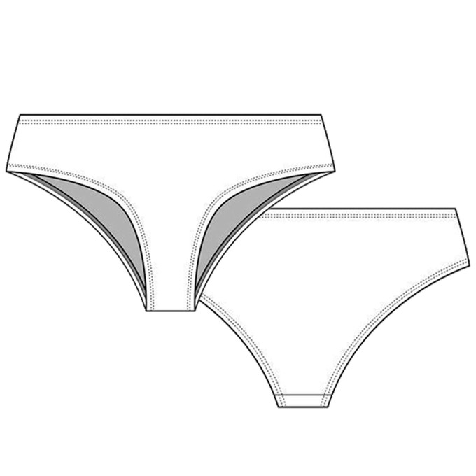 Schwarz-Bio-Baumwoll-Cheeky-Panty from TIZZ & TONIC