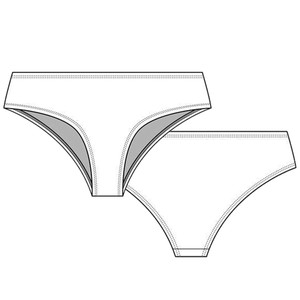 Schwarz-Bio-Baumwoll-Cheeky-Panty from TIZZ & TONIC