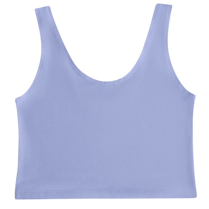 Lavendel-Bio-Baumwoll-Cropped-Tank-Top from TIZZ & TONIC