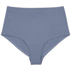 Foxy-Grau-Supima-Baumwoll-Hi-Waist-Höschen via TIZZ & TONIC