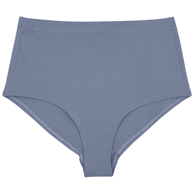 Foxy-Grau-Supima-Baumwoll-Hi-Waist-Höschen from TIZZ & TONIC