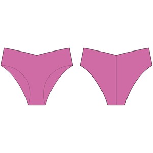 Super Pink Zweite-Haut Bikini Panty from TIZZ & TONIC