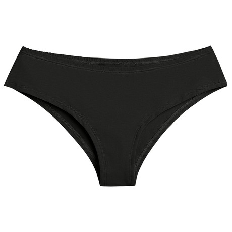 Schwarz-Bio-Baumwoll-Cheeky-Panty from TIZZ & TONIC