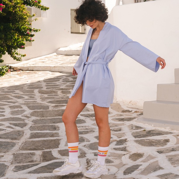 Lavendel-Bio-Baumwoll-Lazy-Livin'-Robe from TIZZ & TONIC