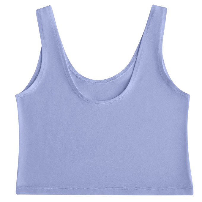 Lavendel-Bio-Baumwoll-Cropped-Tank-Top from TIZZ & TONIC