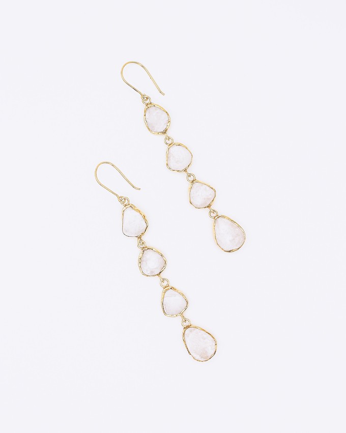 gardenia earrings from TRUVAI jewellery