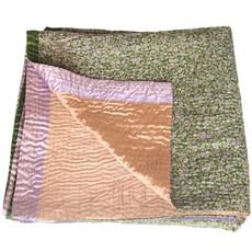 Silk sari kantha blanket big | macha from Tulsi Crafts