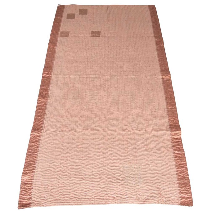 Silk sari kantha blanket | una from Tulsi Crafts