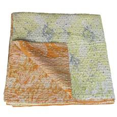 Silk sari kantha blanket big | basanta from Tulsi Crafts