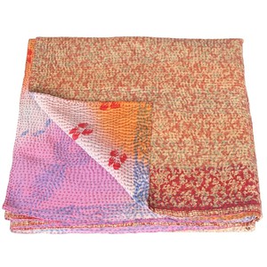 Silk sari kantha blanket big | sakura from Tulsi Crafts
