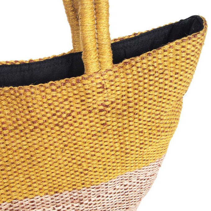 Jute bag | selina ochre from Tulsi Crafts