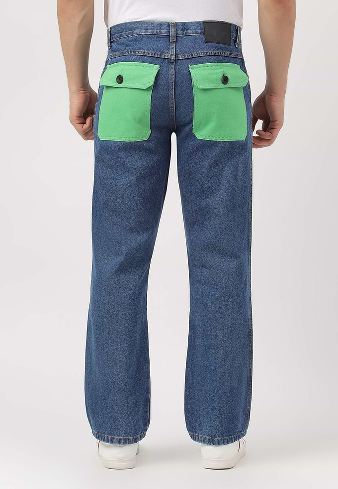 Re.Street Rebel | Mittelhohe Slim-Jeans in dunklem Indigo from Un Denim
