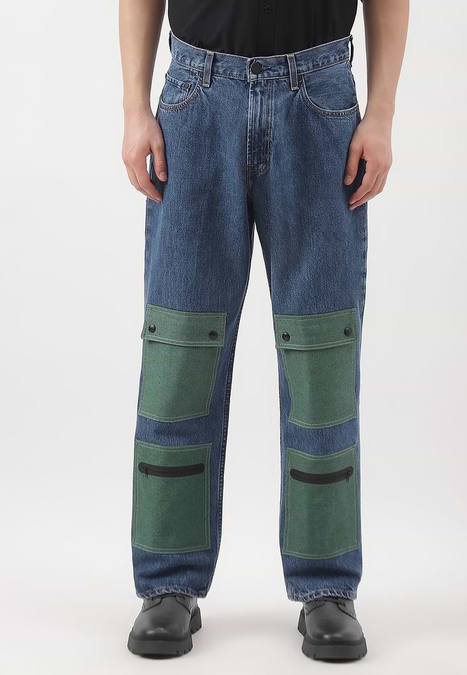 Re.Street Multi-Pocket | Dunkle Indigo-Jeans mit hohem Bund und geradem Bein from Un Denim