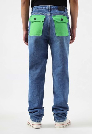 Re.Street Rebel | Mittelindigofarbene Slim-Jeans mit hohem Bund from Un Denim