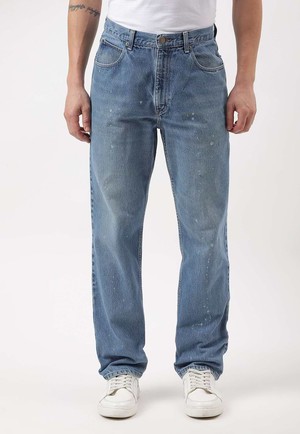 Unüberschüssiges Versprechen | Mittelindigofarbene Slim-Jeans mit hohem Bund from Un Denim