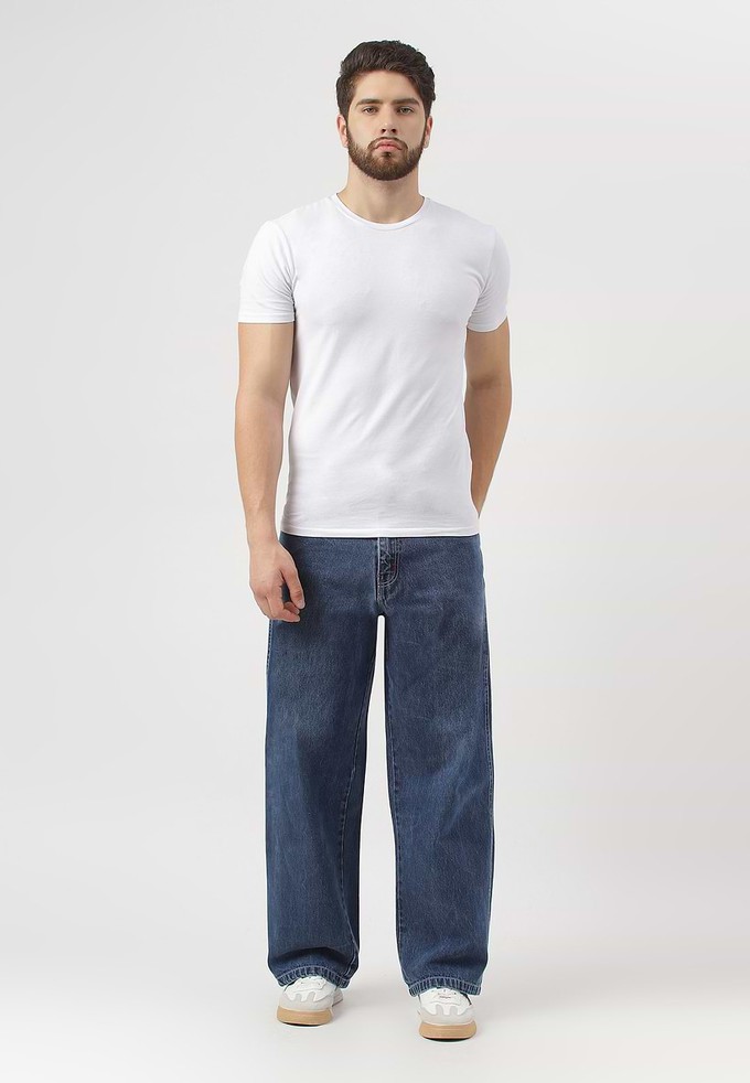 Re.Street Rebel | Dunkle Indigo-Baggy-Jeans mit hohem Bund from Un Denim