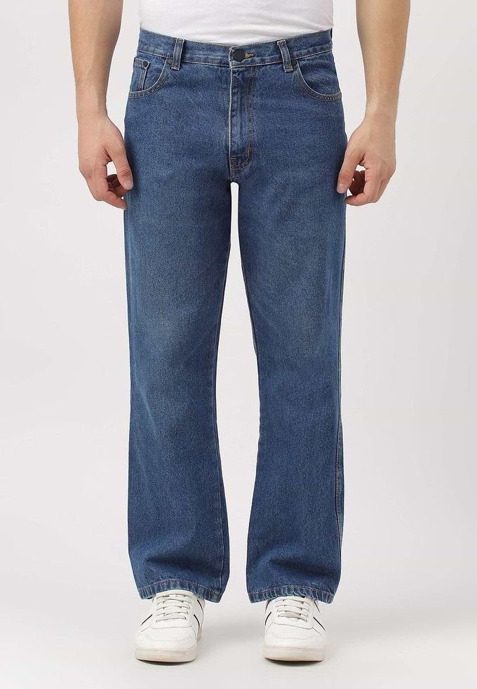 Re.Street Rebel | Mittelhohe Slim-Jeans in dunklem Indigo from Un Denim