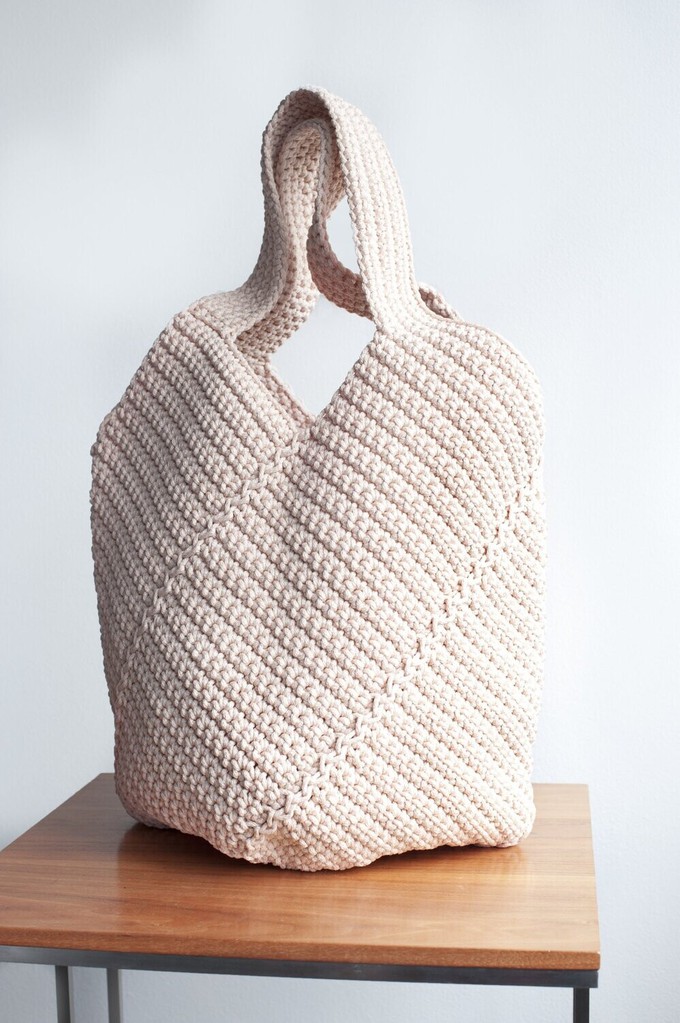 Hand knitted bag from Undercharments