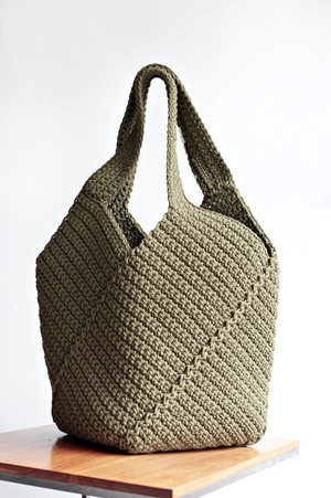 Hand knitted bag from Undercharments