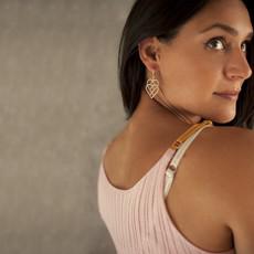 Undercharments earrings - GOLD OR ROSE GOLD via Undercharments