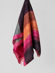 Tussar Silk Scarf Chloe Pink via Urban Medley