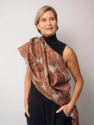 Tussar Silk Scarf Dia from Urban Medley