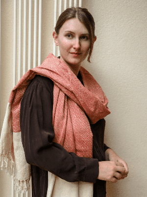 Organic Red Cotton Scarf from Urban Medley