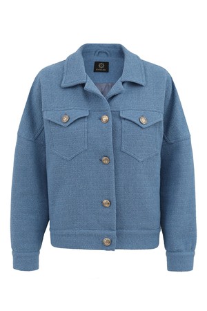 Entelier Tweed Jacket Blue from Urbankissed