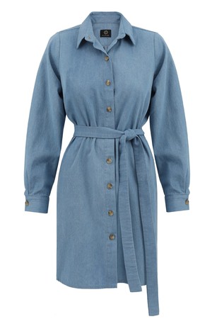 Shirt Dress Light Denim from Urbankissed