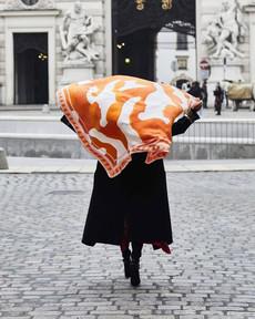 Silk Scarf Large - Orange via Urbankissed