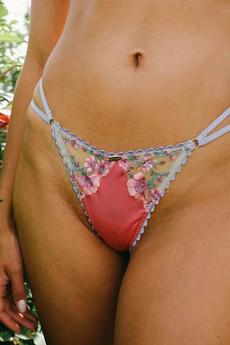 Bobbie - Strappy Lace String Thong With Adjustable Side Straps via Urbankissed