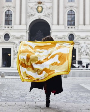 Silk Scarf Large - Yellow from Urbankissed