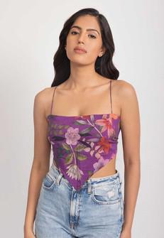 Violet Vegan Silk Napkin Top via Urbankissed