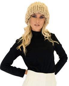 Ribbed Knit Beanie - Beige from Urbankissed