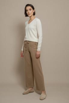 Joan Brown - Wide-leg Knit Tousers via Urbankissed