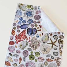 Seashell Tea Towel Cotton - Colorful from Urbankissed