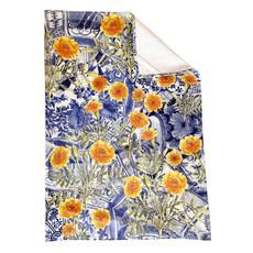 Marigold And Delft Cotton Tea Towel from Urbankissed