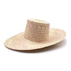 Seashell Pink Wide Brim Straw Hat from Urbankissed