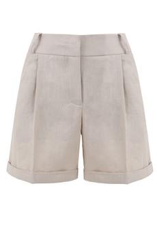 Linien Shorts Beige via Urbankissed