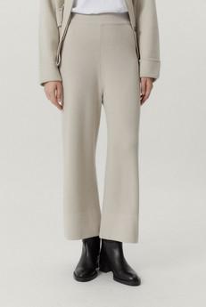 The Merino Wool Wide Leg Pants - Pearl via Urbankissed