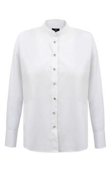 Stand Up Collar White Shirt via Urbankissed