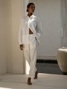 Linen Comfort Pant in Natural from Urbankissed