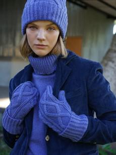 Mohair Beanie and Mittens - Blue via Urbankissed